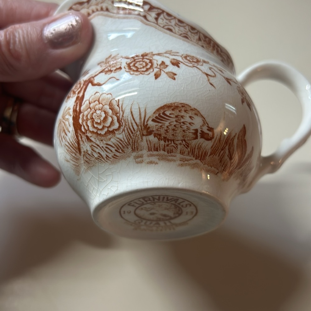 1913 Furnivals Quail creamer